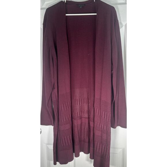 Lane Bryant Knit Detail Open Front Cardigan - Picture 6 of 7